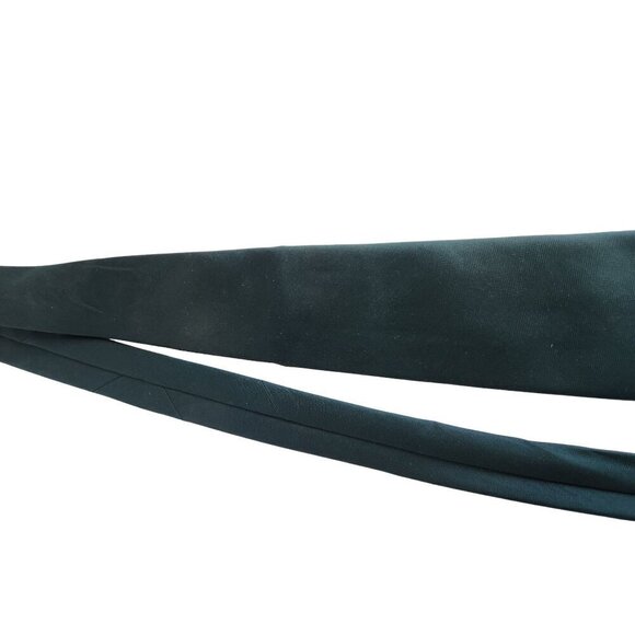 Dark Green Polyester Textured Men's Tie RN 16861 Union Made, ACWA #108 - Picture 7 of 10